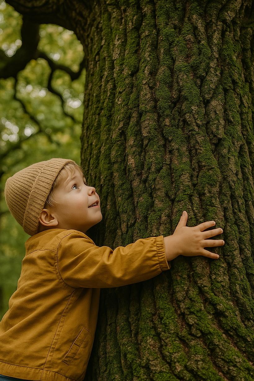 Kind und Baum